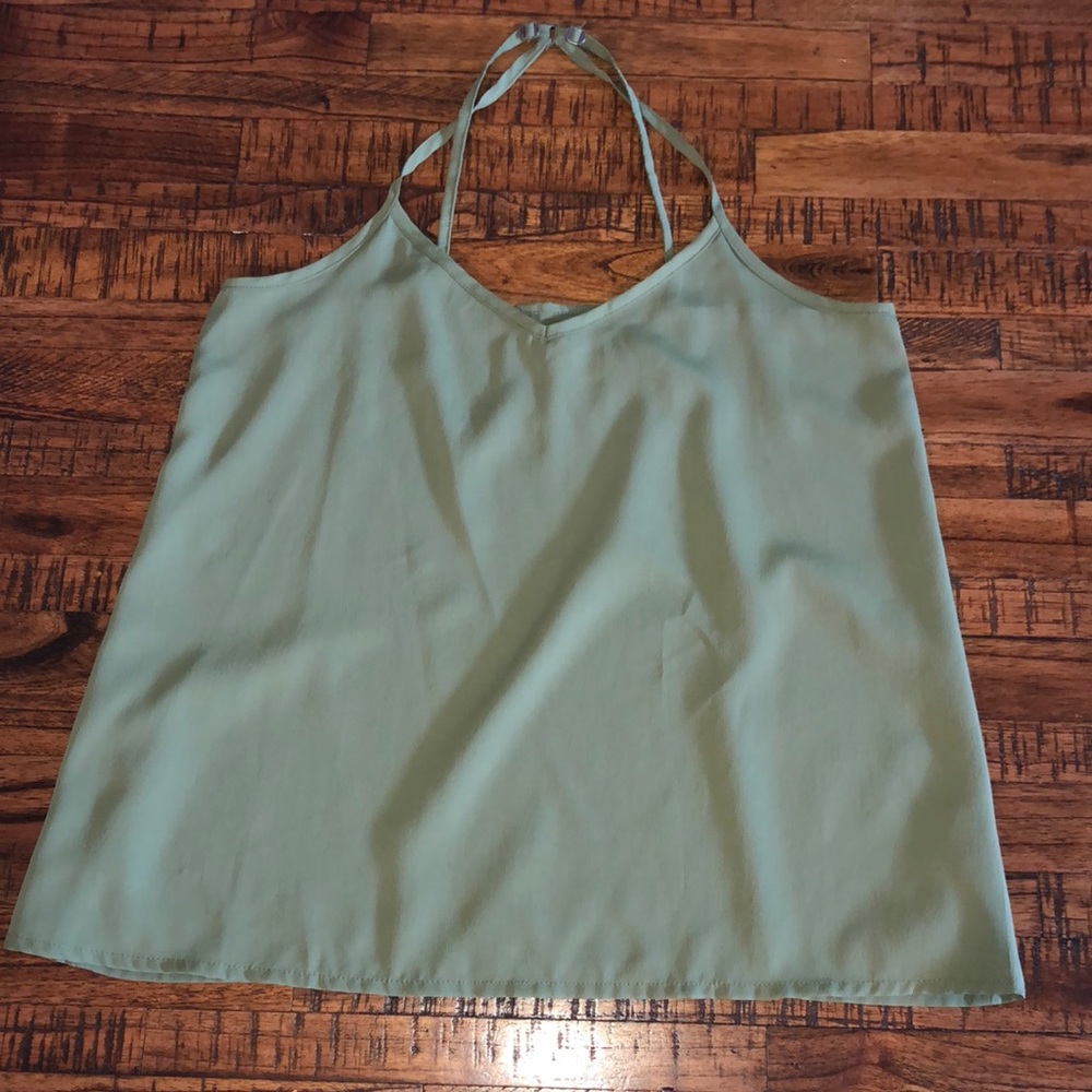Green tank top